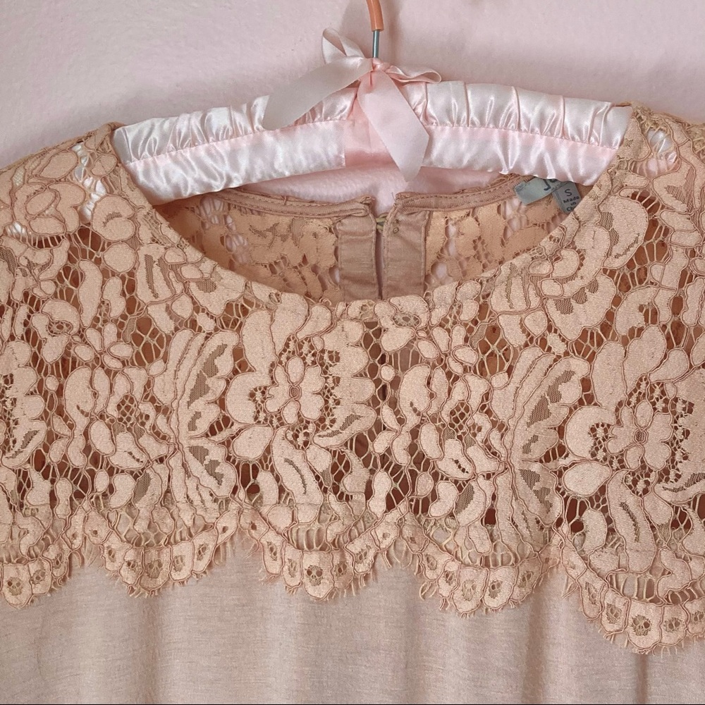 blush soft lace top - Picture 2 of 4